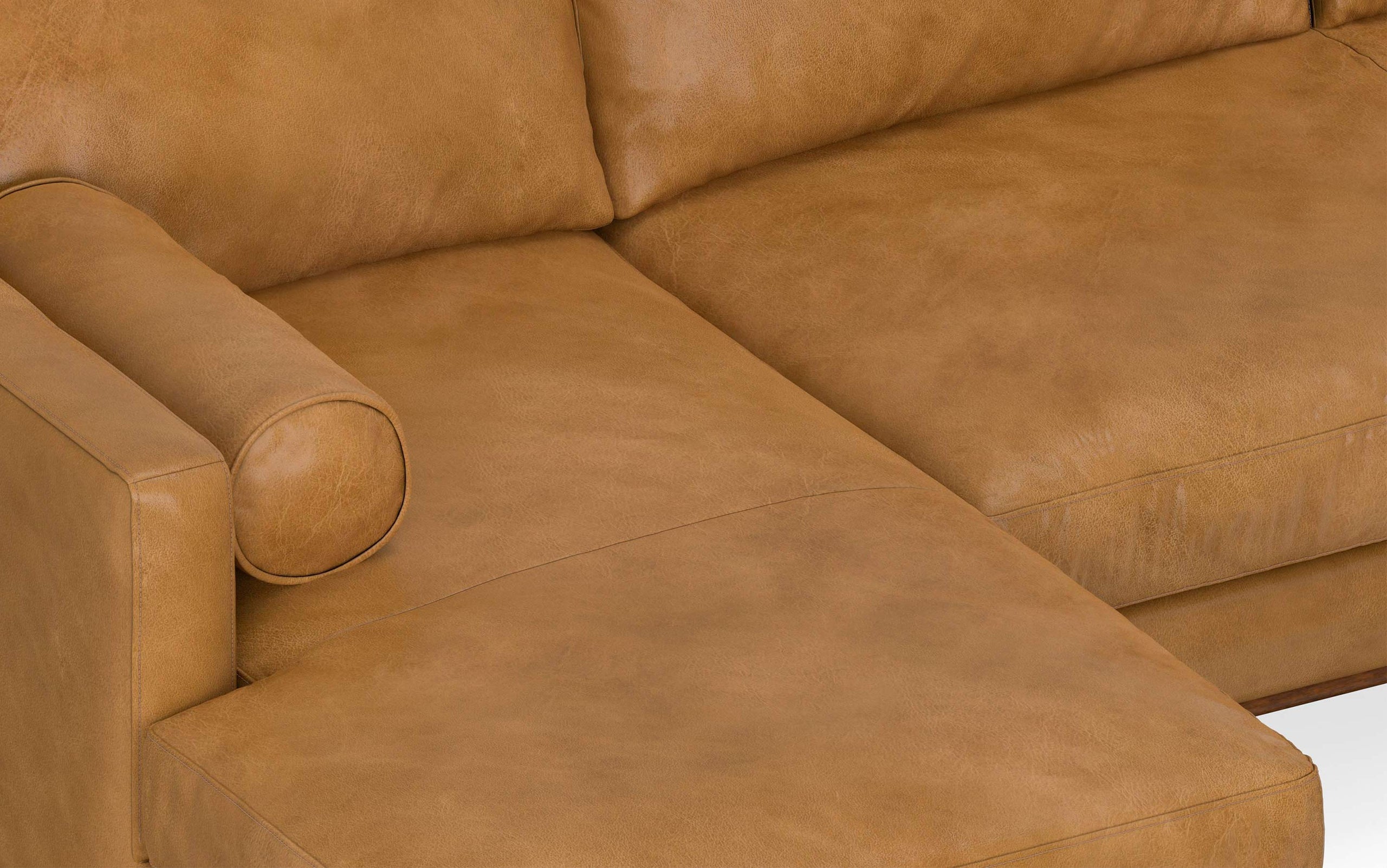 Sienna Genuine Leather | Morrison Left Sectional in Genuine Leather