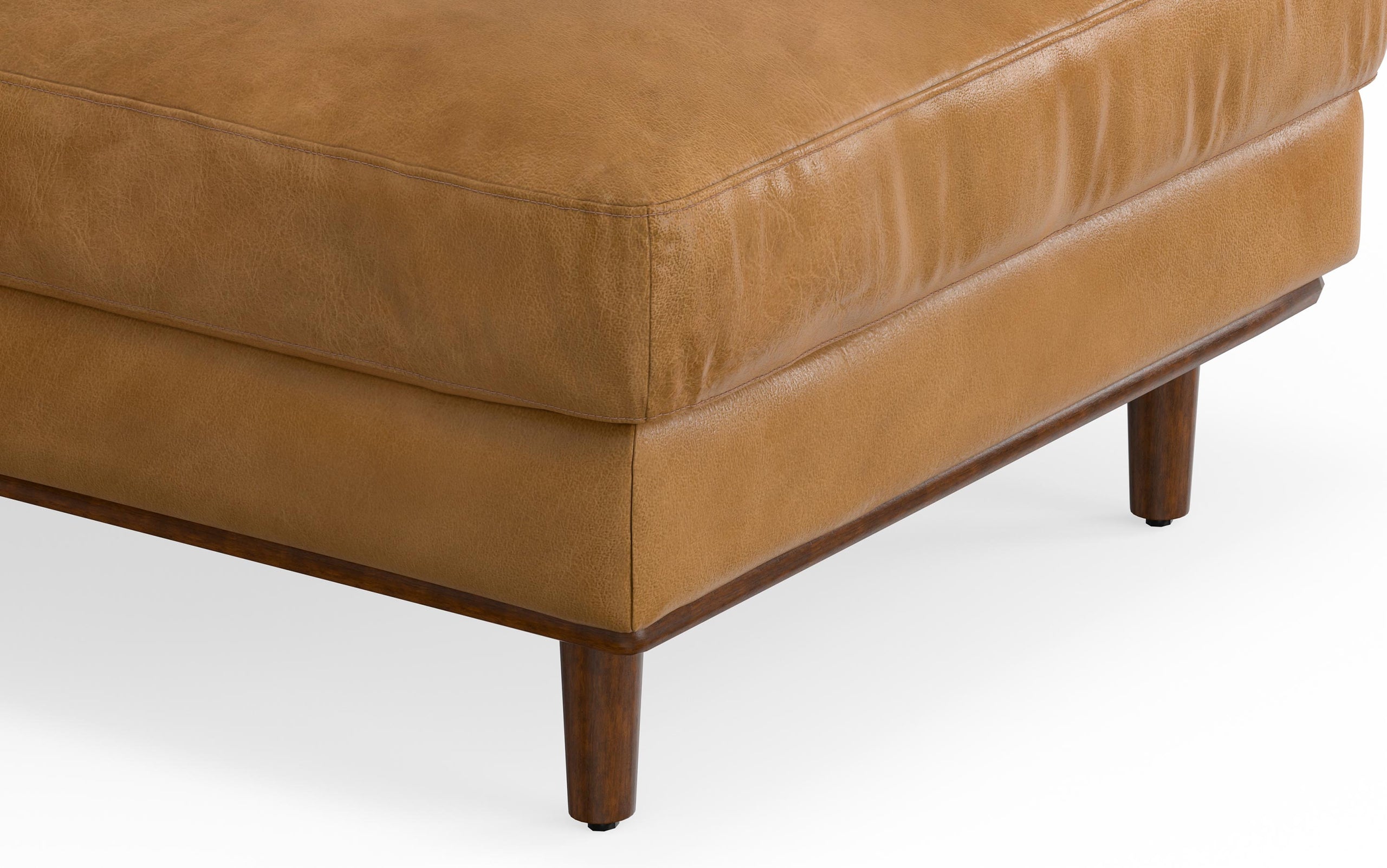 Sienna Genuine Leather | Morrison Left Sectional in Genuine Leather