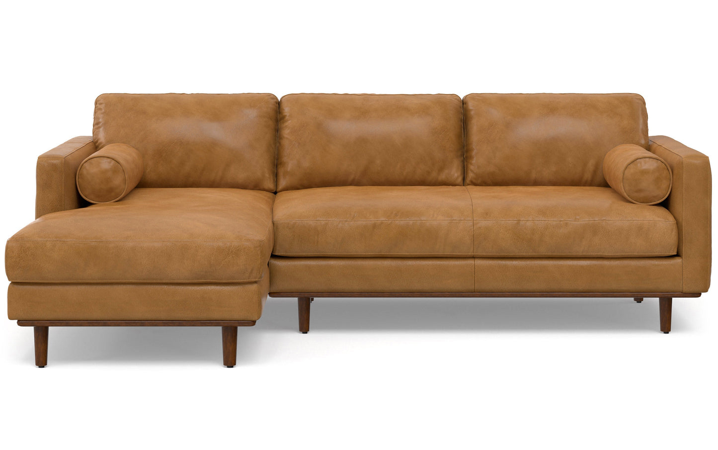 Sienna Genuine Leather | Morrison Left Sectional in Genuine Leather