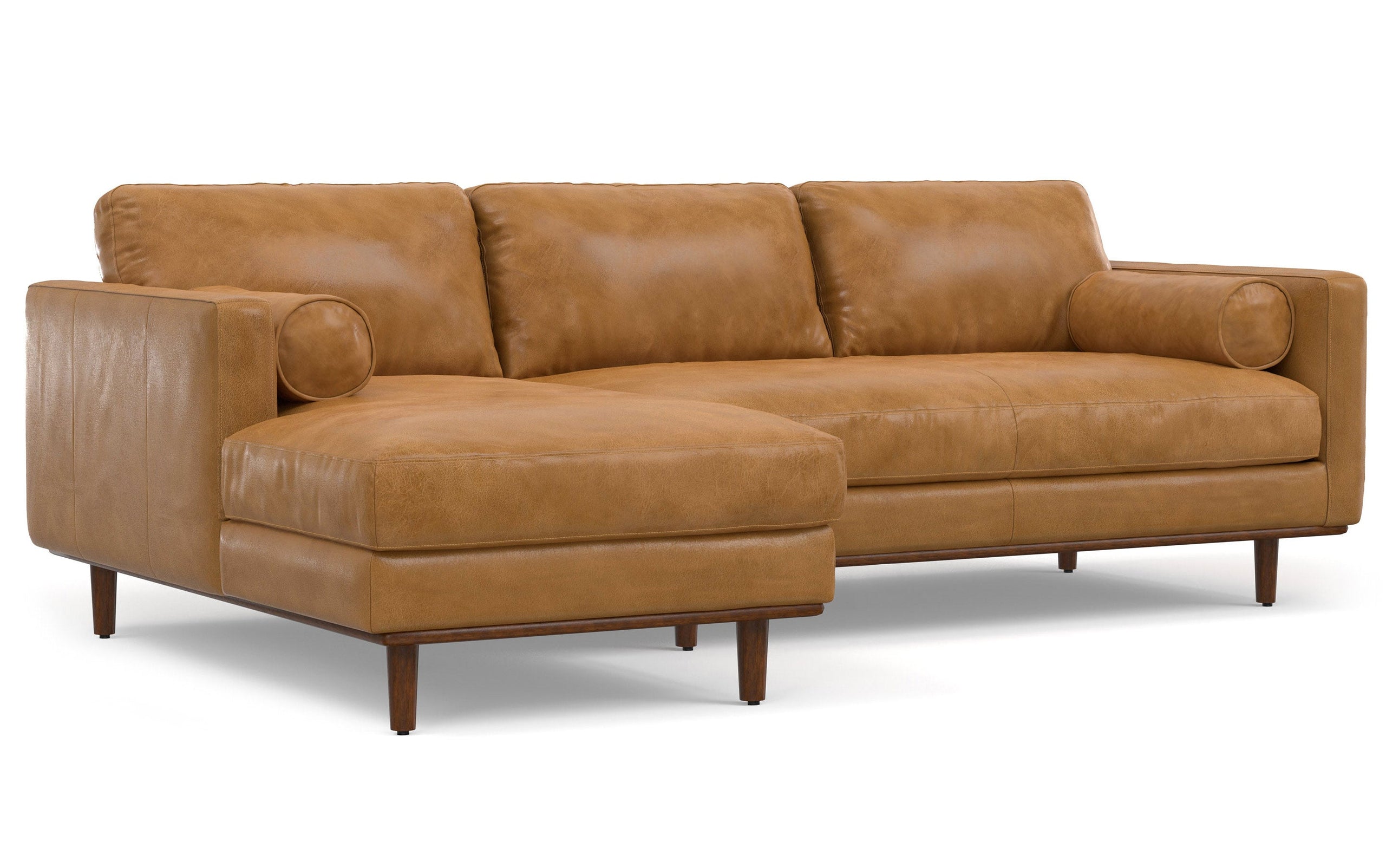 Sienna Genuine Leather | Morrison Left Sectional in Genuine Leather