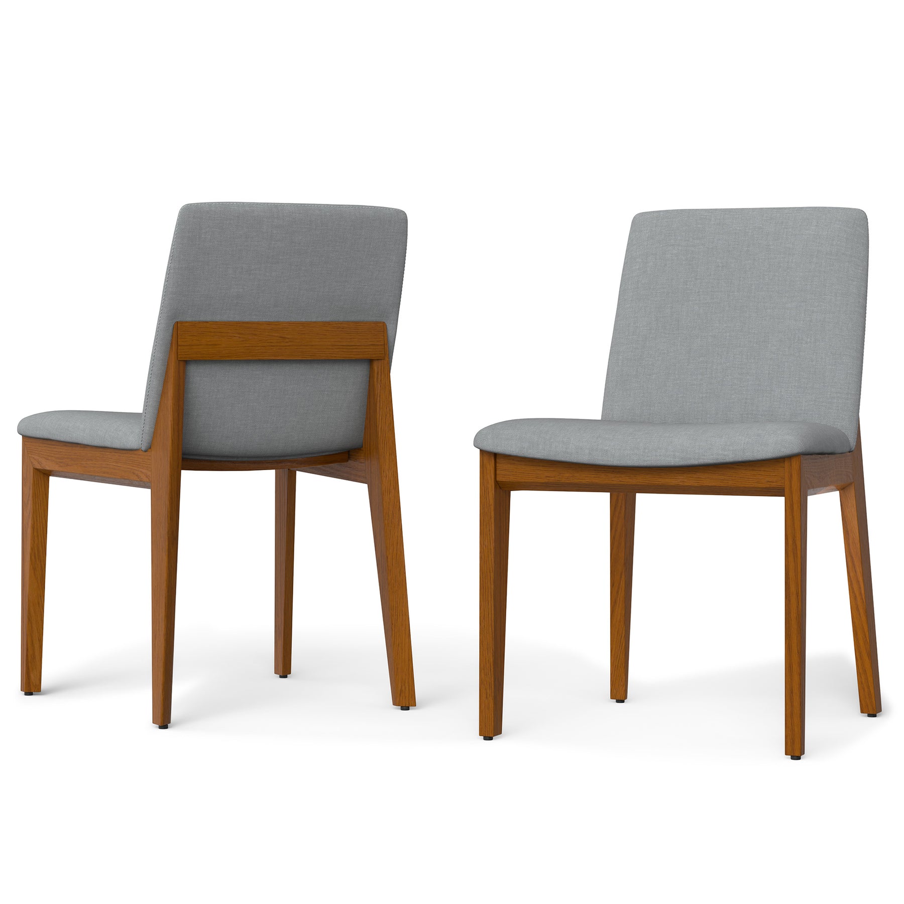 Light Grey Linen Style Fabric | Selena Dining Chair (Set of 2)