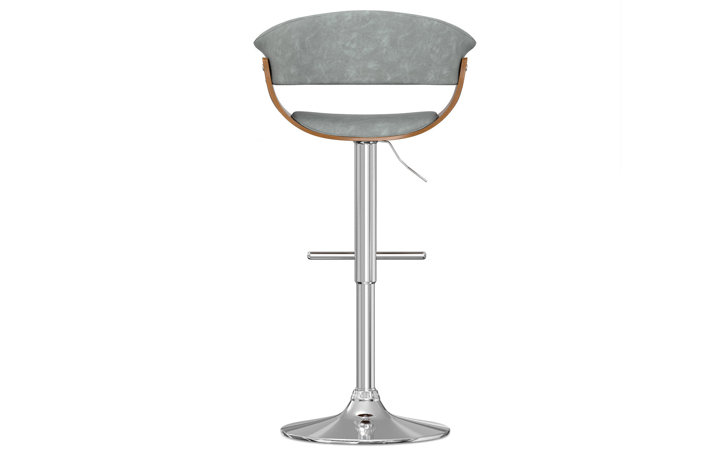 Stone Grey Vegan Leather | Sheldon Adjustable Swivel Bar Stool