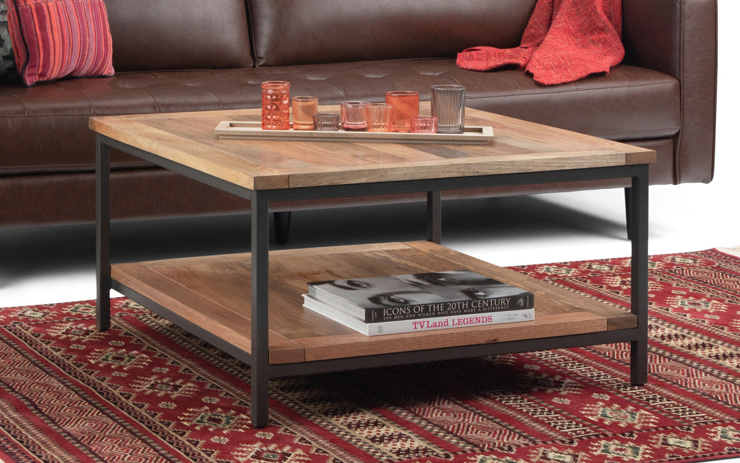 Natural | Skyler 34 inch Square Coffee Table