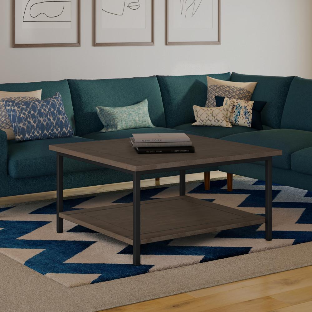 Walnut Brown | Skyler 34 inch Square Coffee Table