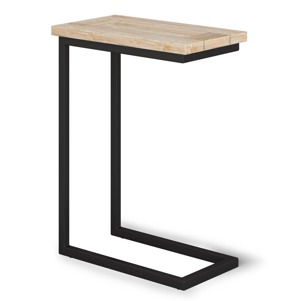 Distressed White Wash Black | Skyler C Side Table