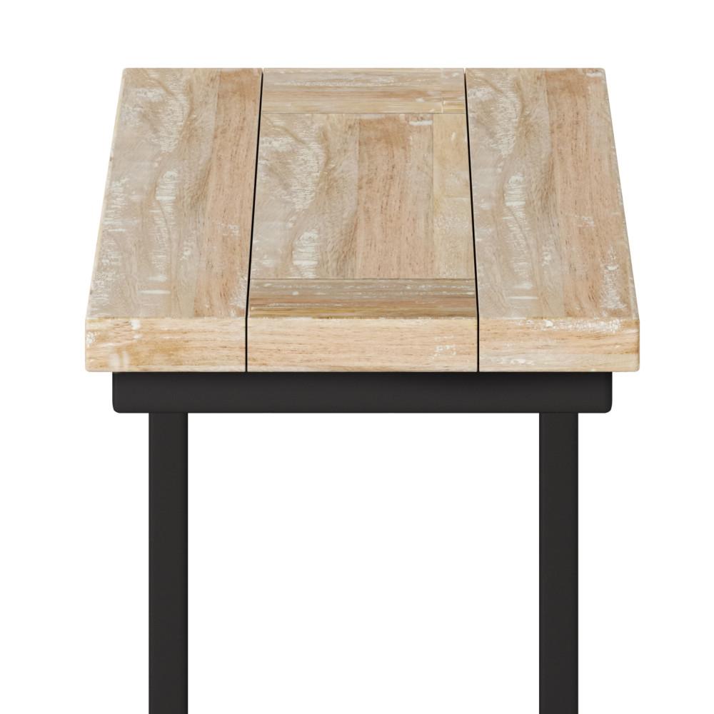 Distressed White Wash Black | Skyler C Side Table