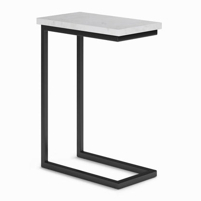 Black | Skyler C Side Table with Marble Top