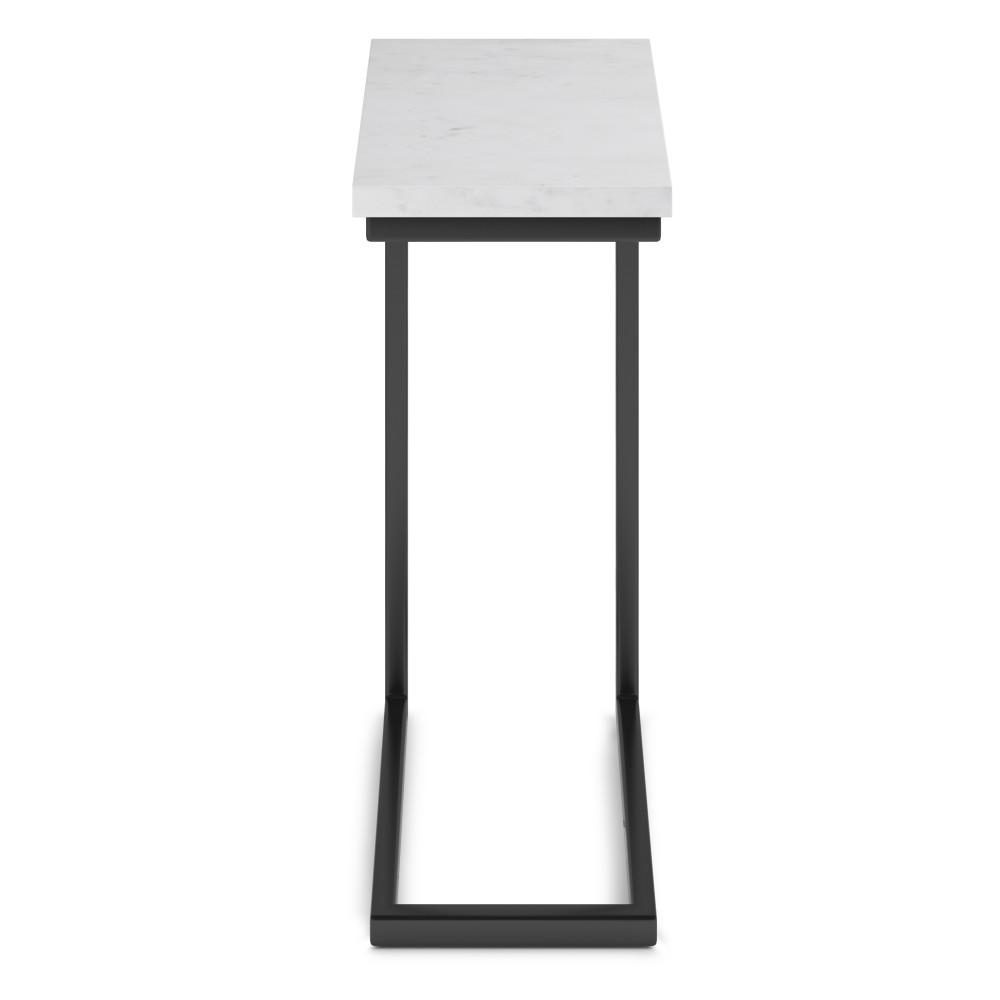 Black | Skyler C Side Table with Marble Top