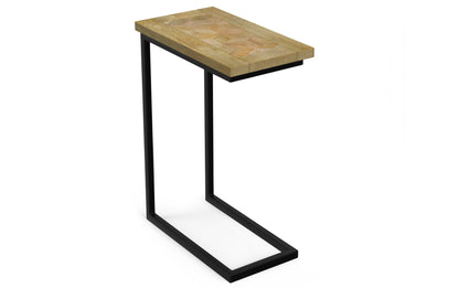 Natural | Skyler C Side Table with Inlay