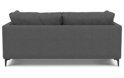 Pebble Grey Performance Fabric | Ava 76 inch Mid Century Sofa