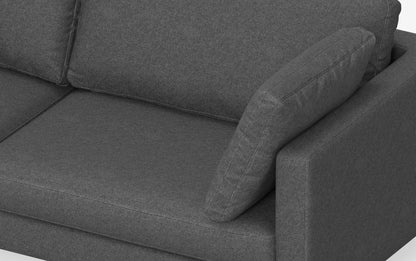 Pebble Grey Performance Fabric | Ava 76 inch Mid Century Sofa