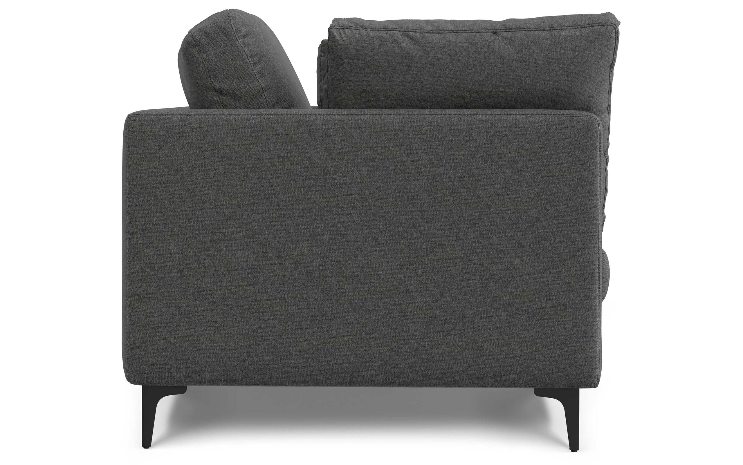 Pebble Grey Performance Fabric | Ava 76 inch Mid Century Sofa