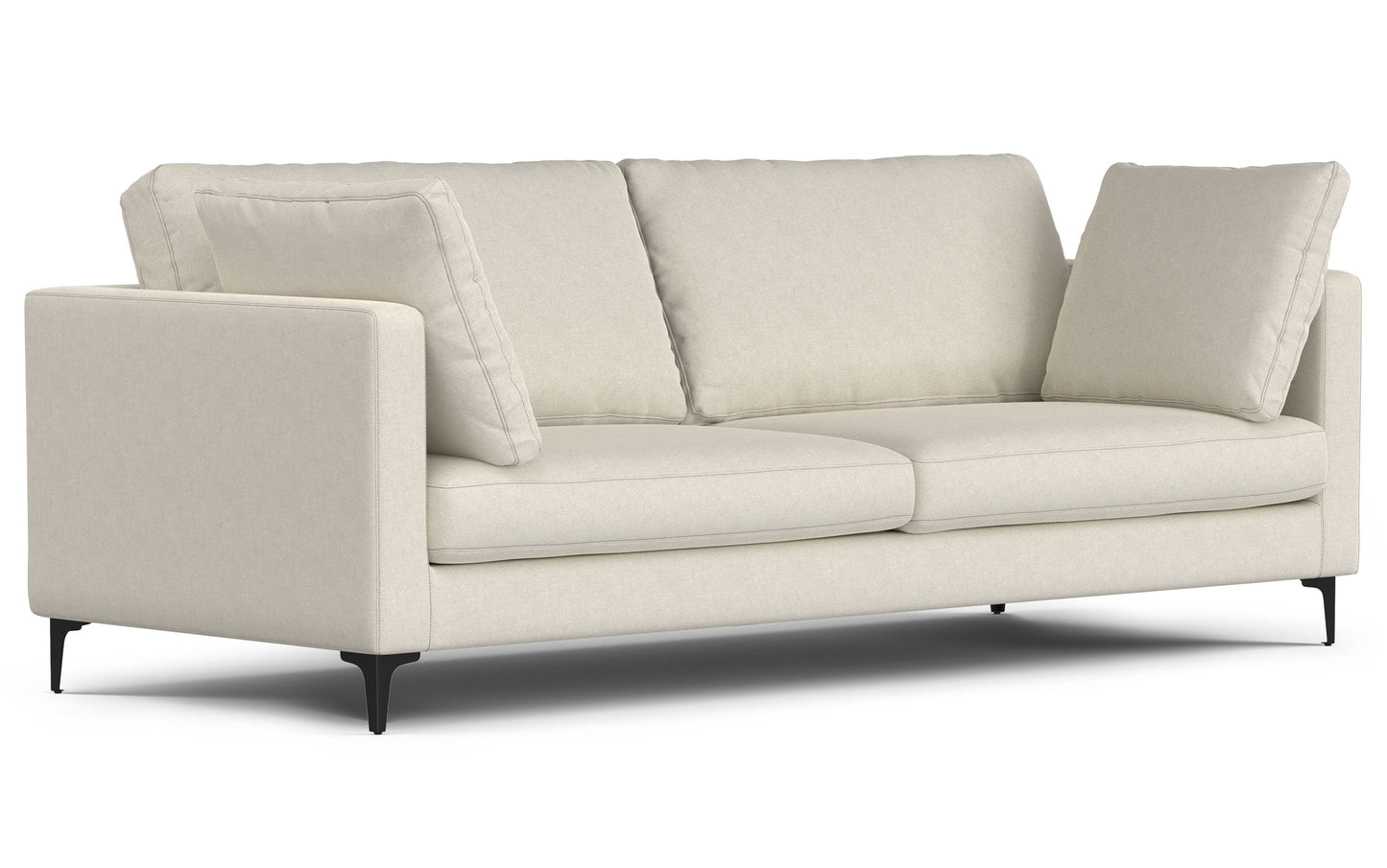 Cream | Ava 90 inch Mid Century Sofa