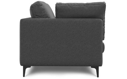 Pebble Grey | Ava 90 inch Mid Century Sofa