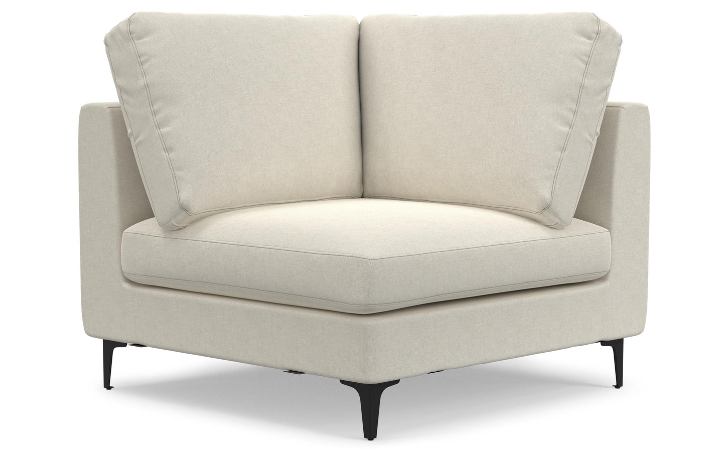 Cream | Ava Mid Century Corner Sectional