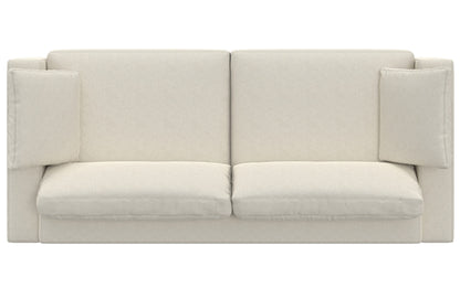 Cream Performance Fabric | Charlie 96 inch Deep Seater Sofa