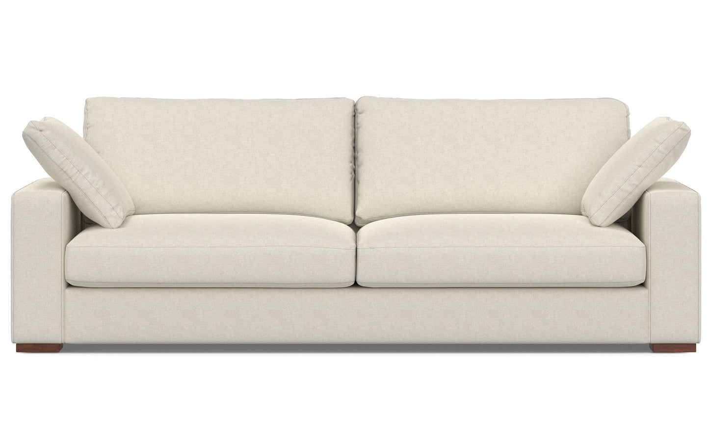 Cream Performance Fabric | Charlie 96 inch Deep Seater Sofa