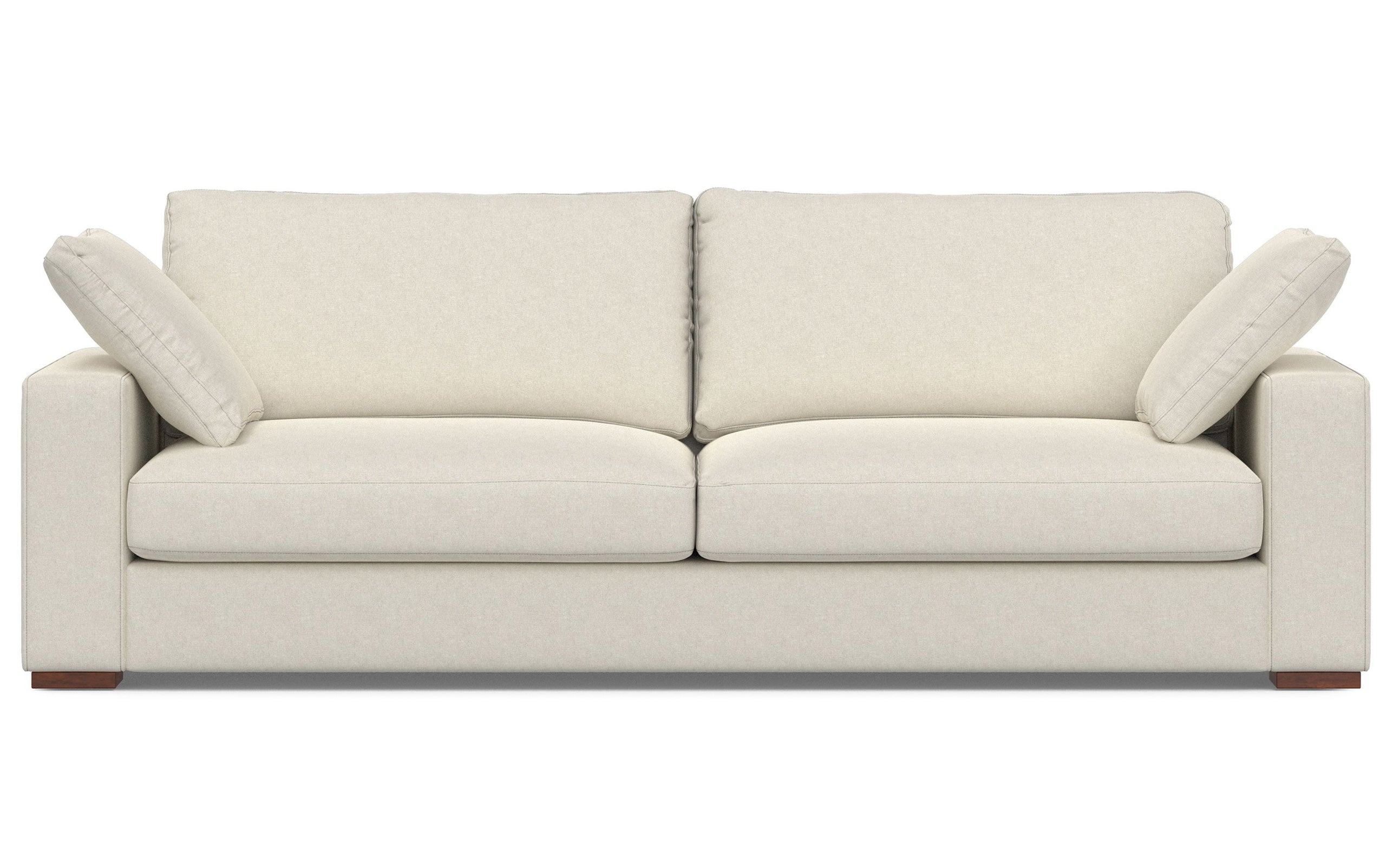 Cream Performance Fabric | Charlie 96 inch Deep Seater Sofa