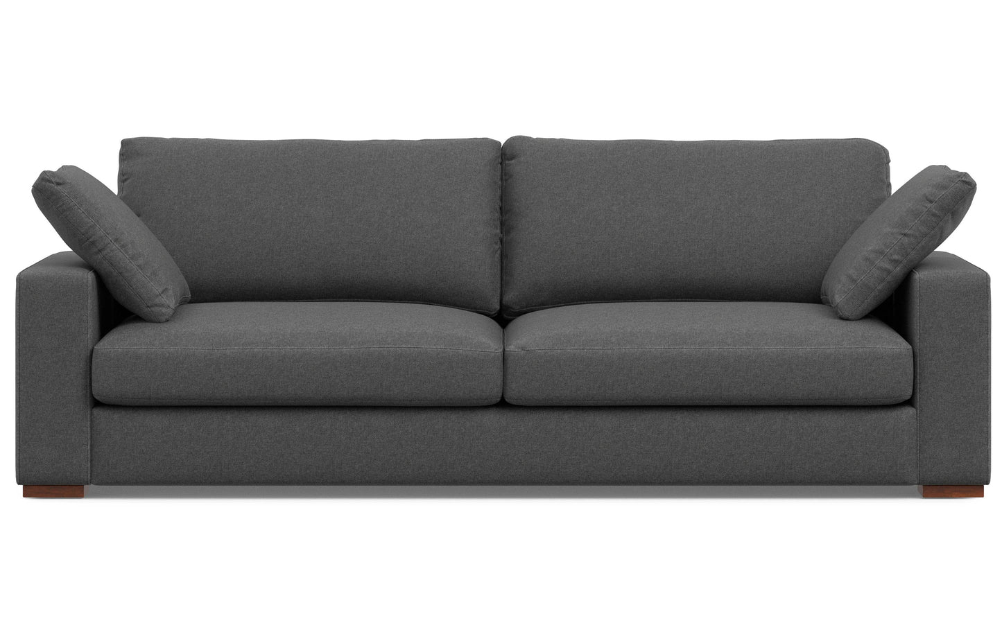 Pebble Grey Performance Fabric | Charlie 96 inch Deep Seater Sofa