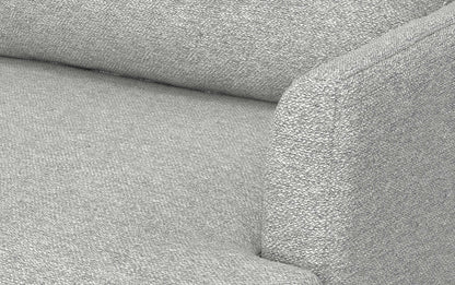 Mist Grey Woven-Blend Fabric | Livingston 76 inch Mid Century Sofa