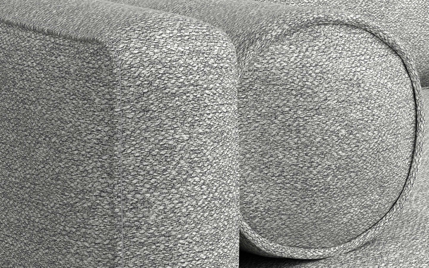 Mist Grey Woven-Blend Fabric | Morrison 72 inch Mid Century Sofa