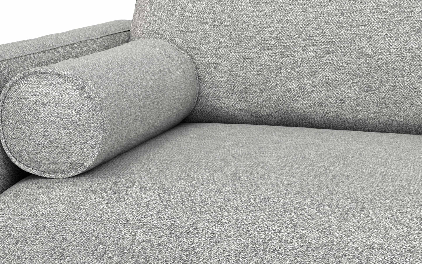 Mist Grey Woven-Blend Fabric | Morrison 72 inch Mid Century Sofa