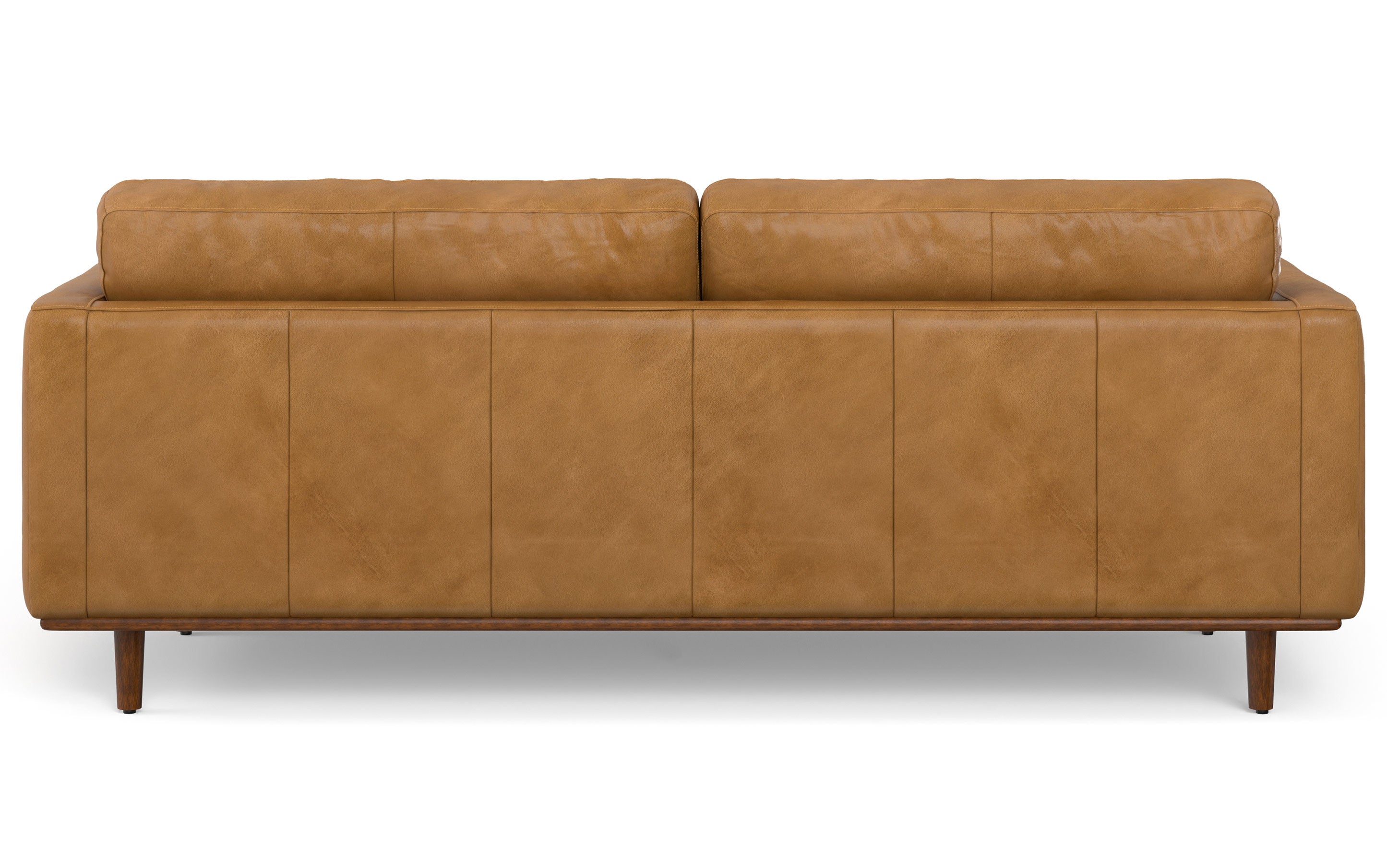 Genuine leather discount 3 seater sofa