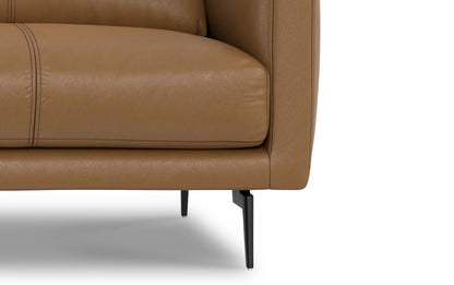 Butternut Brown Genuine Leather | Stevens 81 inch Sofa