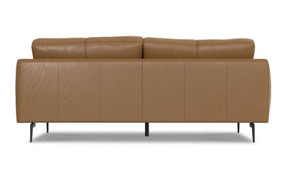 Butternut Brown Genuine Leather | Stevens 81 inch Sofa