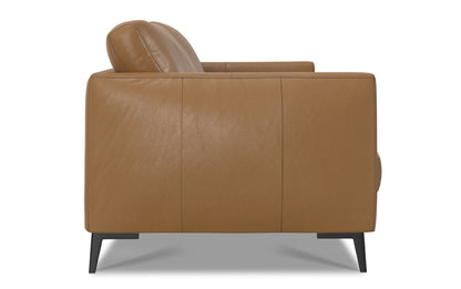 Butternut Brown Genuine Leather | Stevens 81 inch Sofa