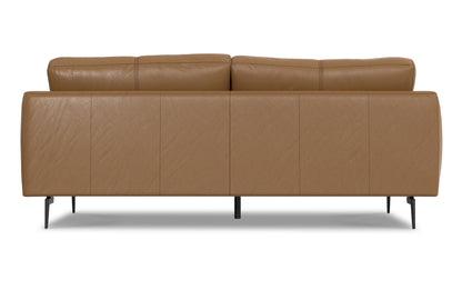 Butternut Brown Genuine Leather | Stevens 81 inch Sofa