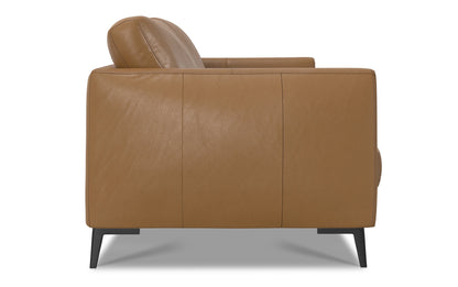 Butternut Brown Genuine Leather | Stevens 81 inch Sofa