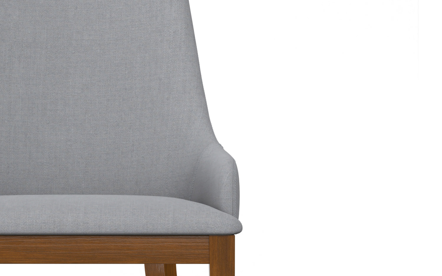 Light Grey Linen Style Fabric | Stephanie Dining Chair (Set of 2)