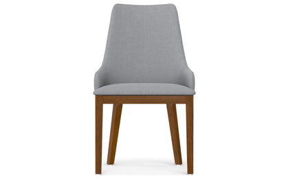 Light Grey Linen Style Fabric | Stephanie Dining Chair (Set of 2)