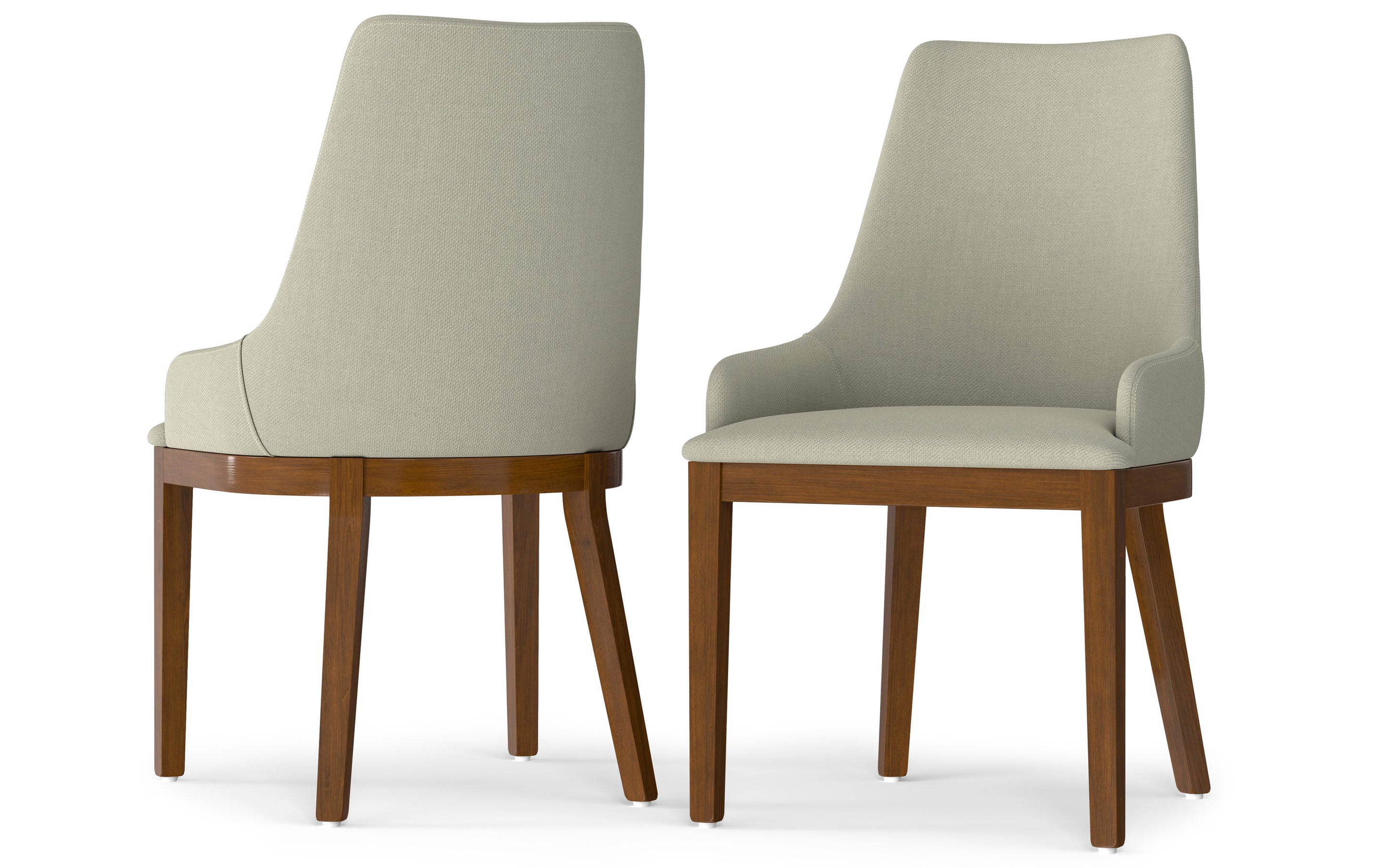 Natural Linen Style Fabric | Stephanie Dining Chair (Set of 2)