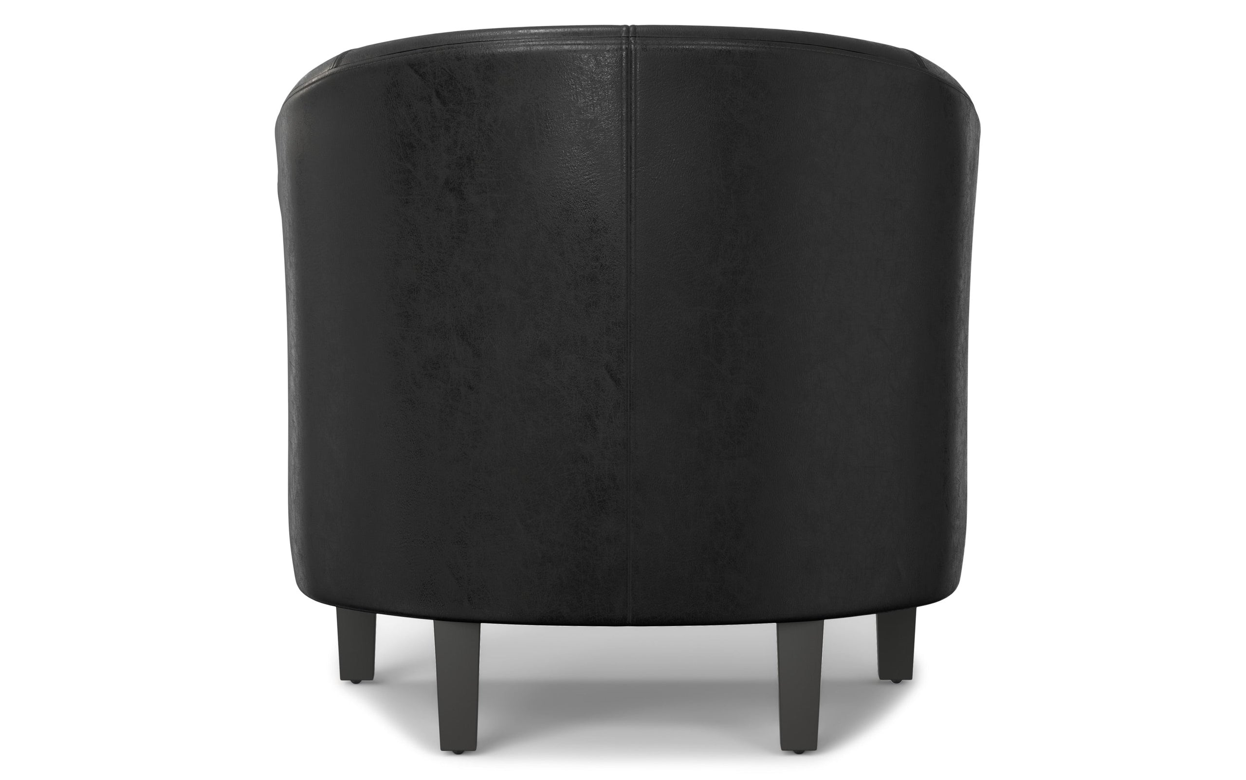 Distressed Black Distressed Vegan Leather | Austin Accent Chair