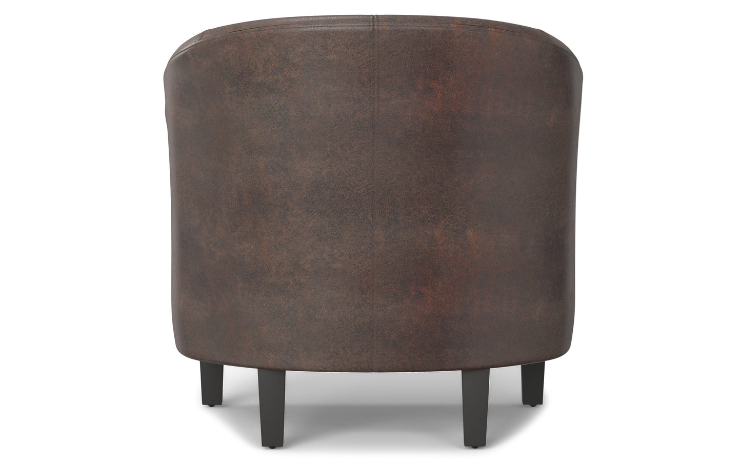 Distressed Brown Distressed Vegan Leather | Austin Accent Chair