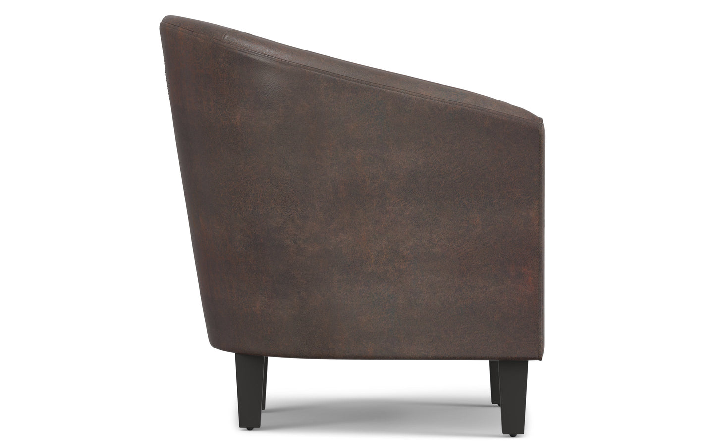 Distressed Brown Distressed Vegan Leather | Austin Accent Chair