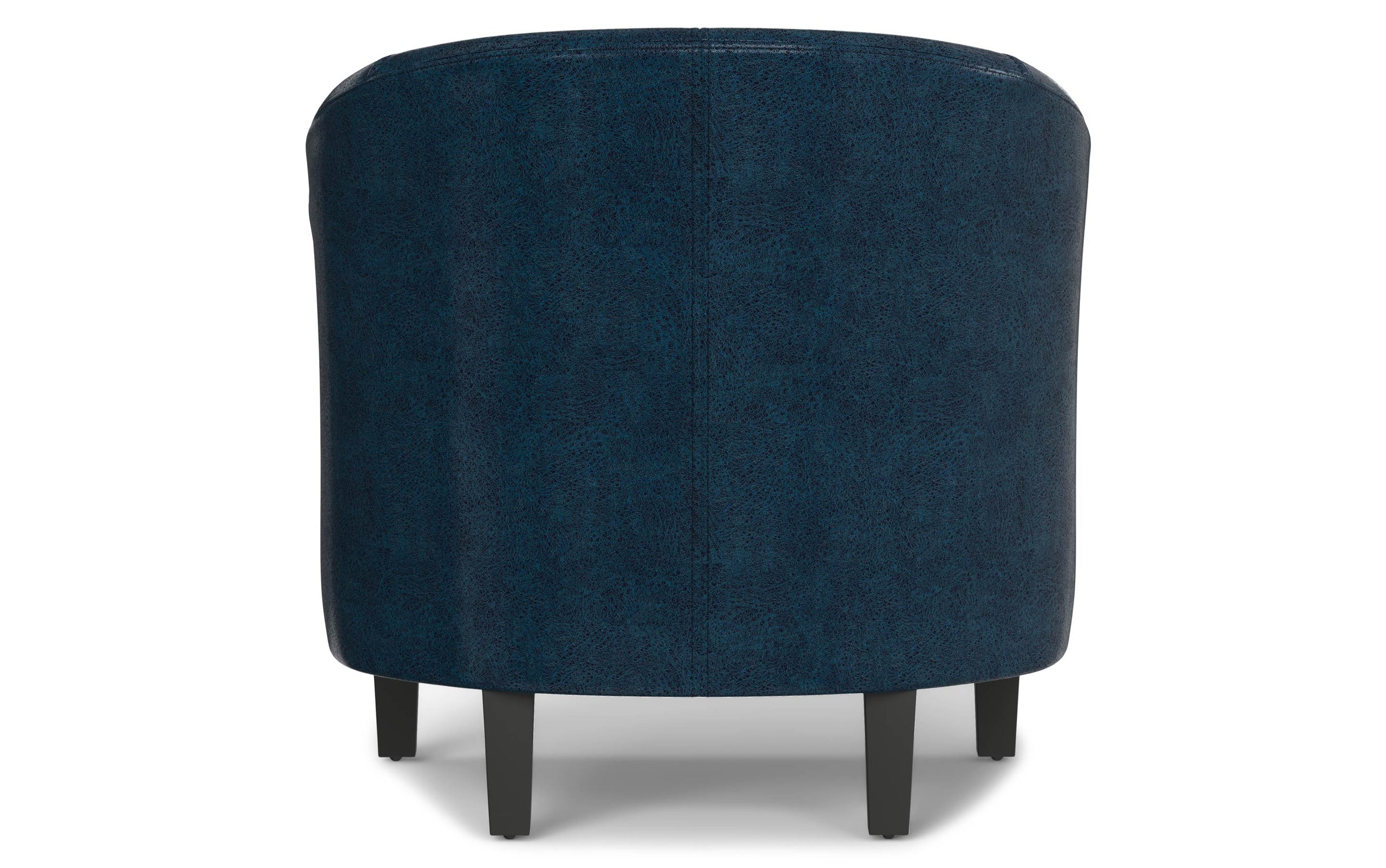 Distressed Dark Blue Distressed Vegan Leather | Austin Accent Chair