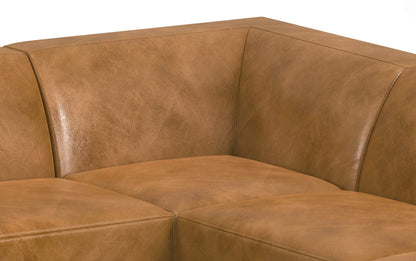 Sienna Genuine Leather | Rex U-Shaped Sectional in Genuine Leather