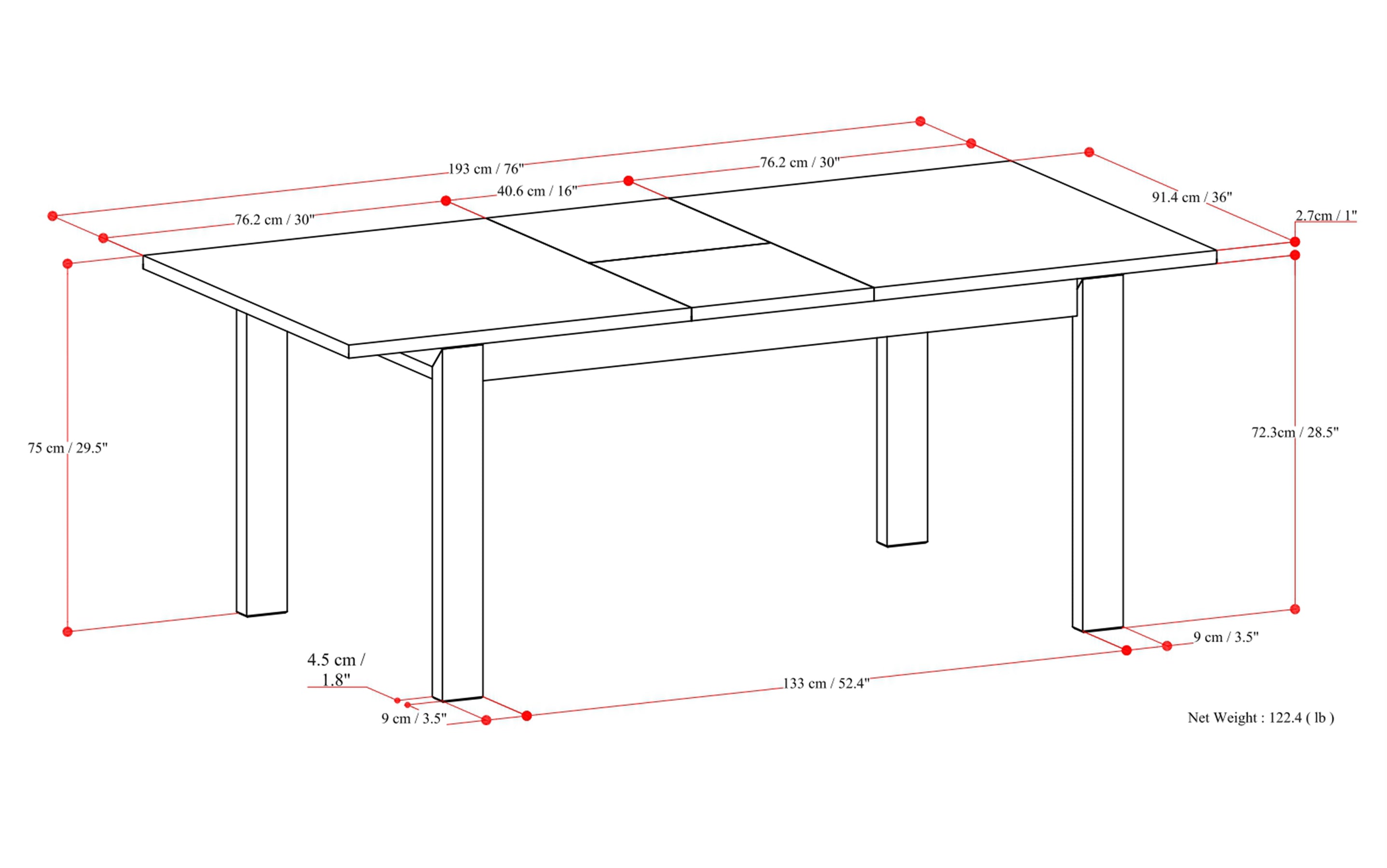 Oak Oak | Wilson Extendable Dining Table