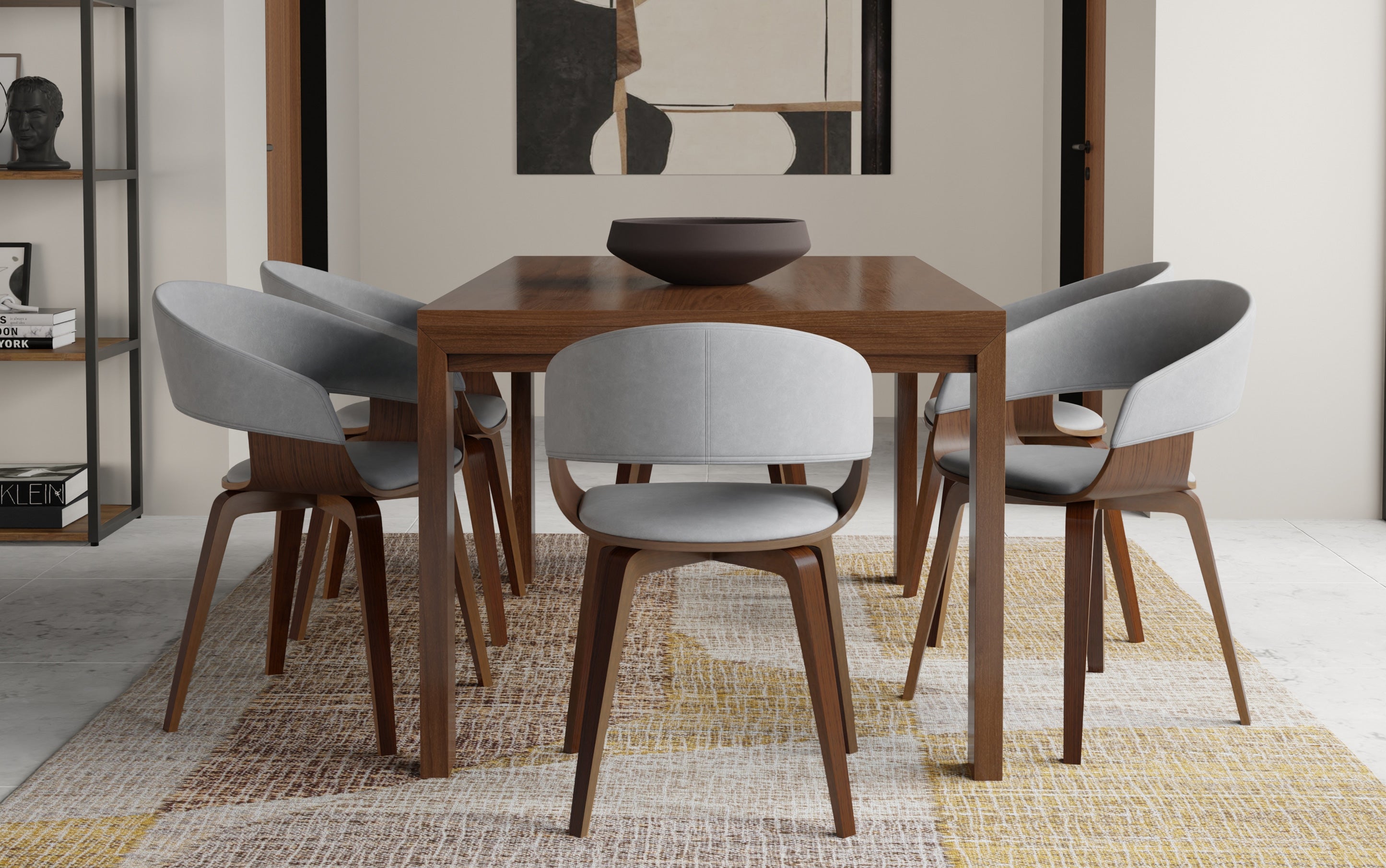 Rectangle dining table online for 4