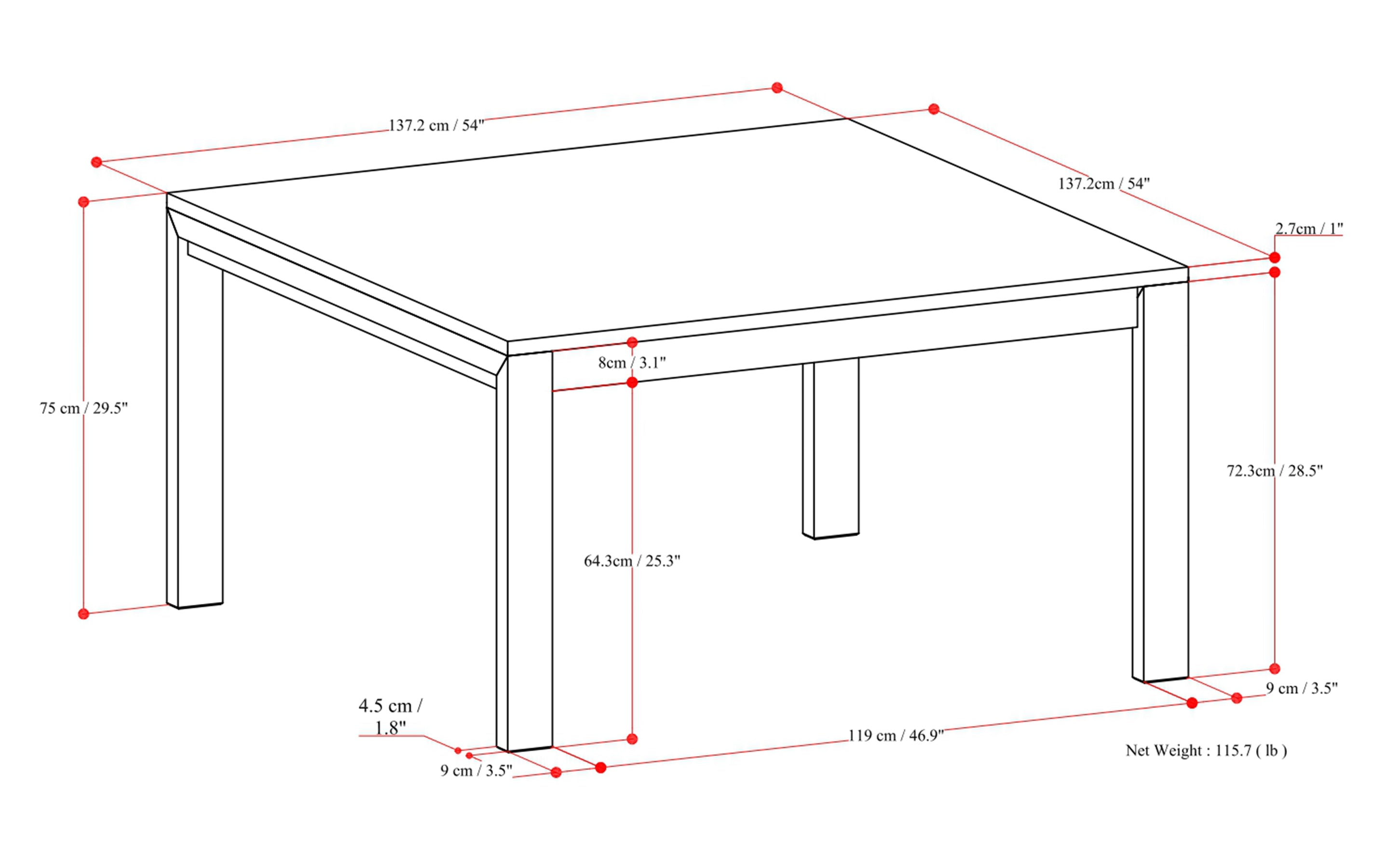 Oak Oak | Wilson Square Dining Table