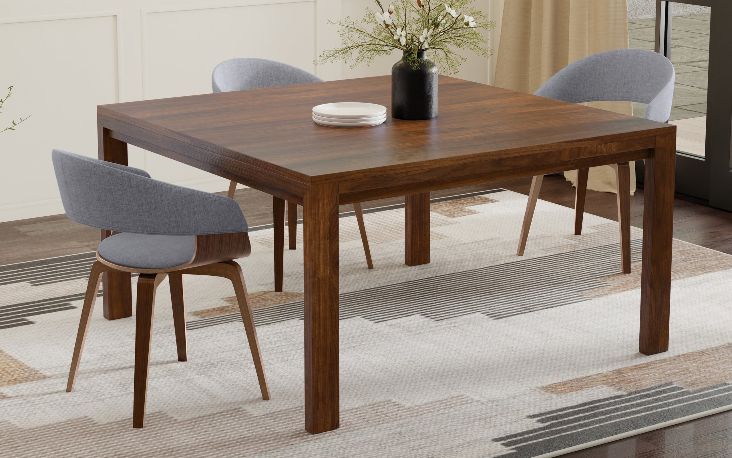 Walnut Walnut | Wilson Square Dining Table