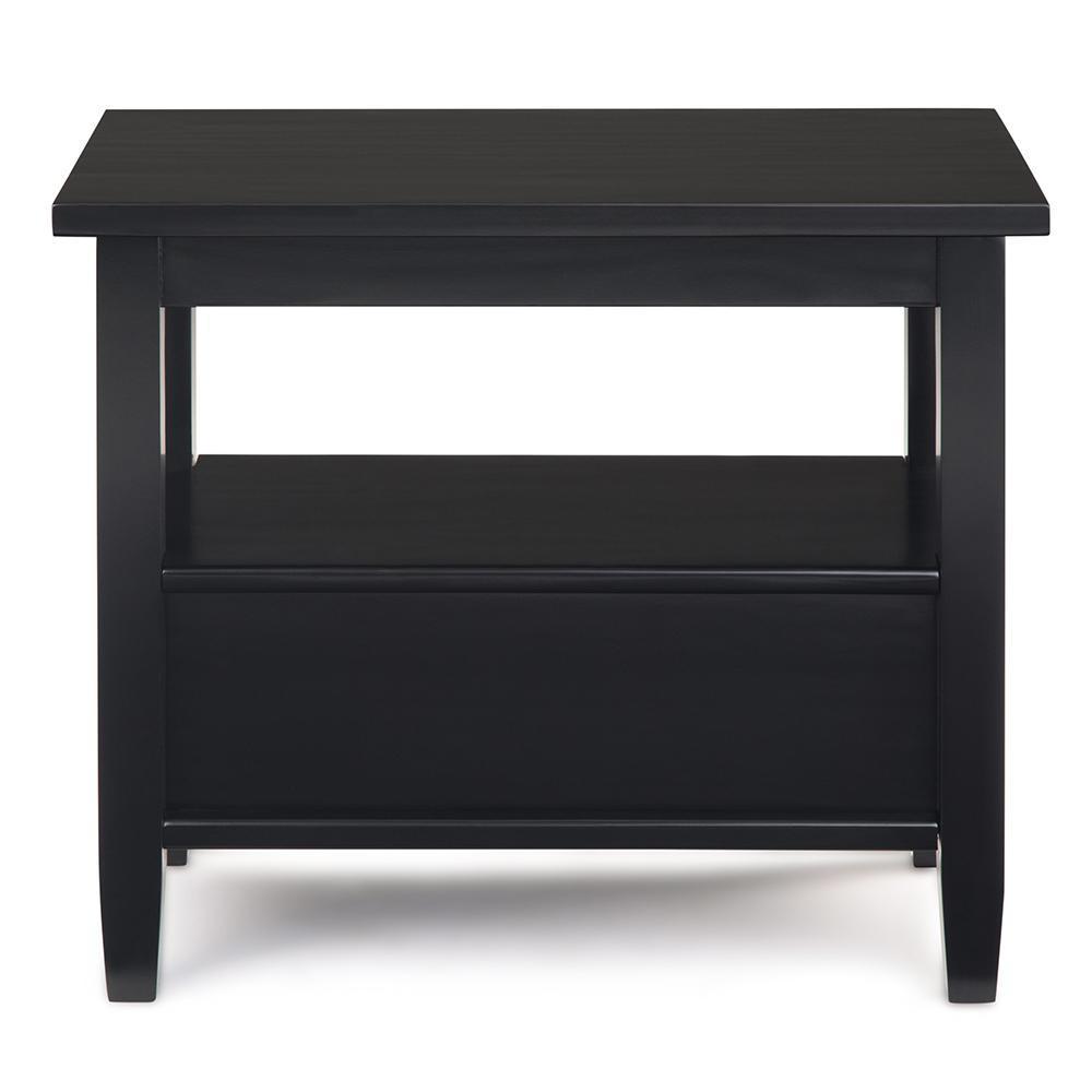 Black | Warm Shaker Narrow Side Table