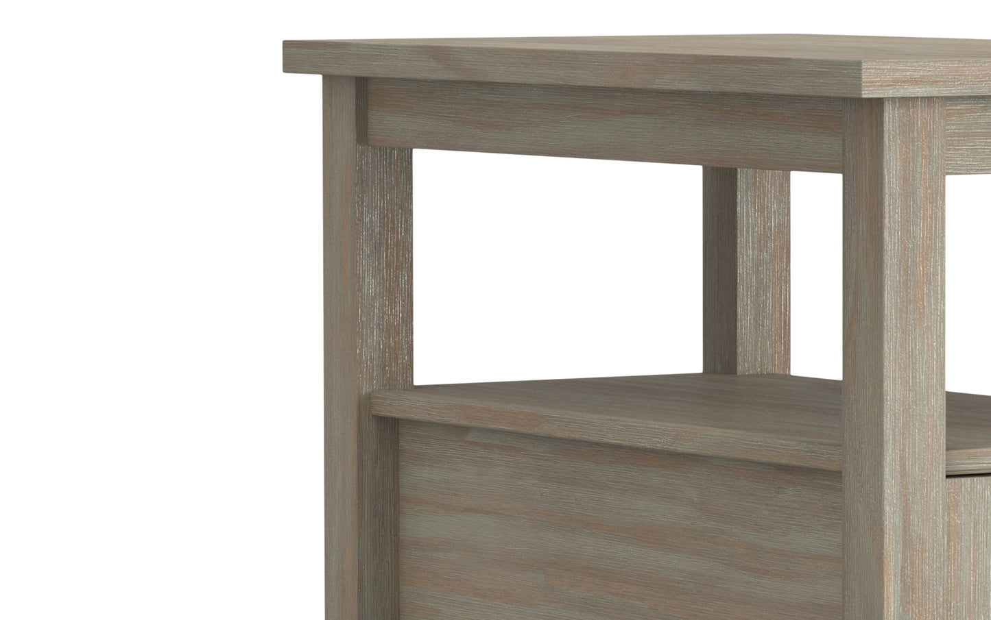 Distressed Grey | Warm Shaker Narrow Side Table