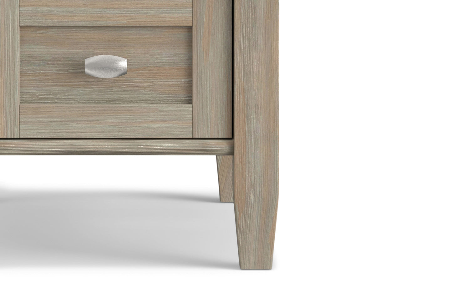 Distressed Grey | Warm Shaker Narrow Side Table