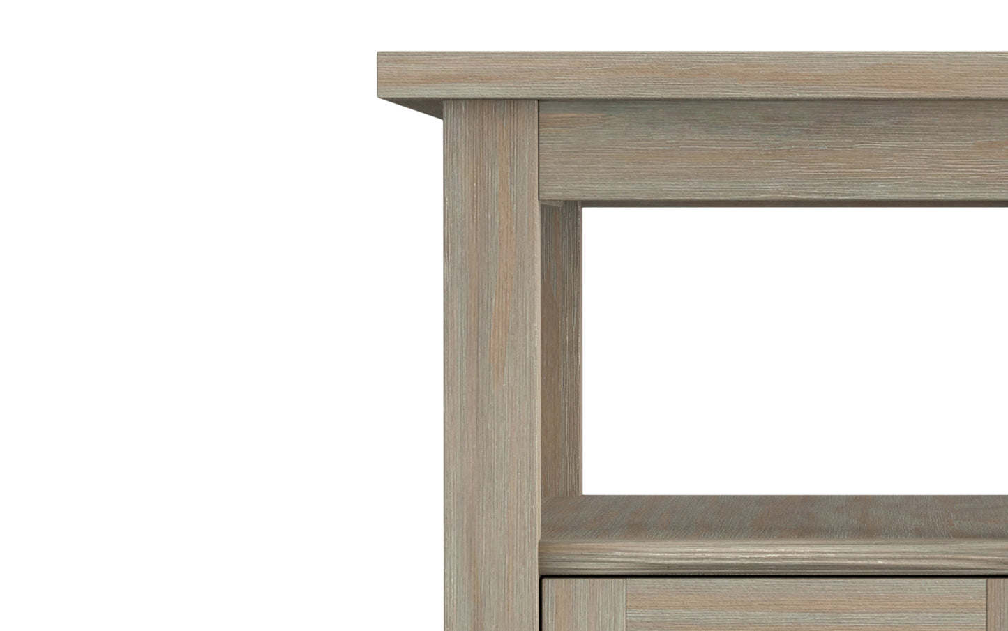 Distressed Grey | Warm Shaker Narrow Side Table