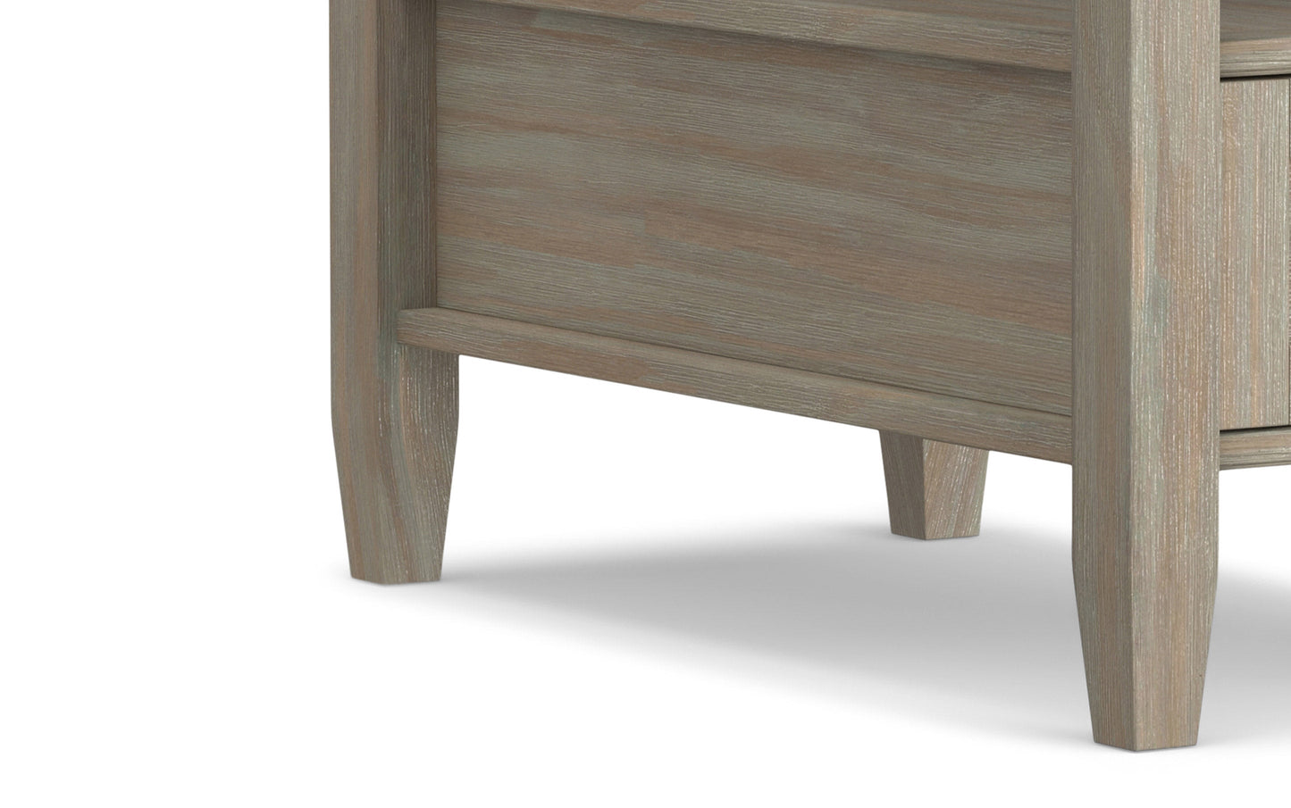 Distressed Grey | Warm Shaker Narrow Side Table