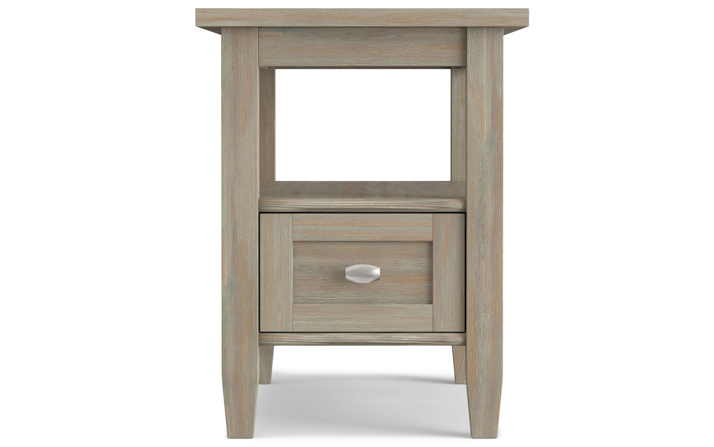 Distressed Grey | Warm Shaker Narrow Side Table